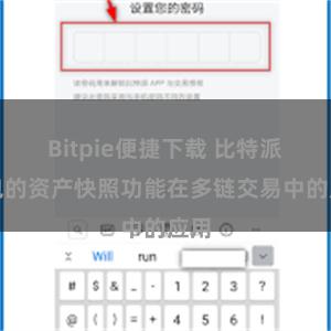 Bitpie便捷下载 比特派钱包的资产快照功能在多链交易中的应用